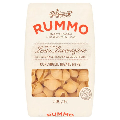 Rummo Conchiglie Rigate Pasta No.42 500g (Pack of 3)