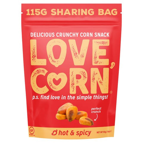LOVE CORN Habanero Crunchy Corn 115g (Pack of 3)