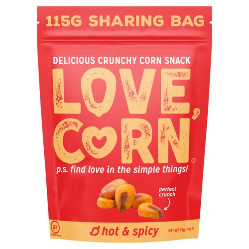 LOVE CORN Habanero Crunchy Corn 115g (Pack of 3)