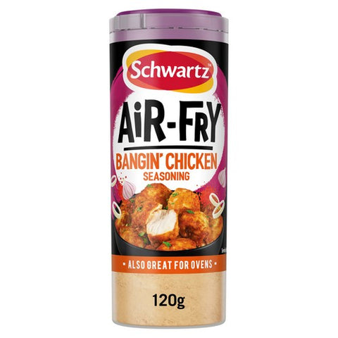 Schwartz Air Fryer Bangin' Chicken Seasoning Drum 120g (Pack of 2)