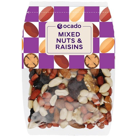 Ocado Mixed Nuts & Raisins 200g (Pack of 3)