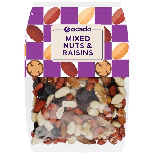 Ocado Mixed Nuts & Raisins 200g (Pack of 3)