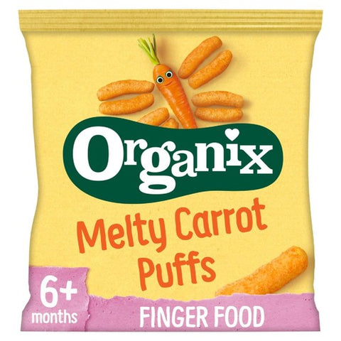 Organix Melty Organic Carrot Baby Puffs 6 months+ 20g (Pack of 3)