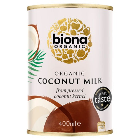 Biona Organic Coconut Milk 400ml (Pack of 3)