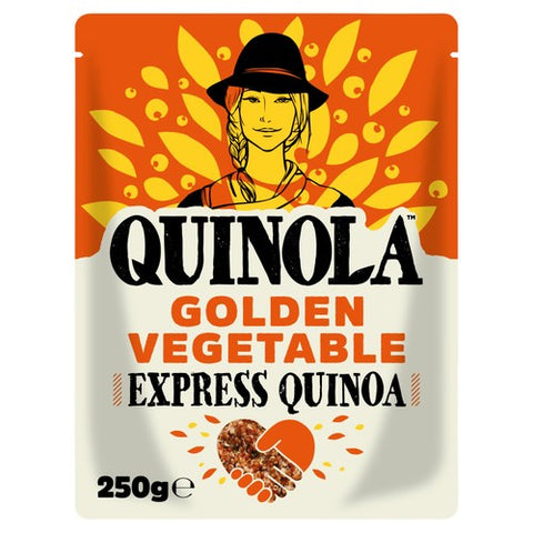Quinola Organic Golden Vegetable Ready to Eat Quinoa 250g (Pack of 3)