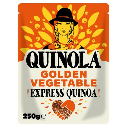 Quinola Organic Golden Vegetable Ready to Eat Quinoa 250g (Pack of 3)