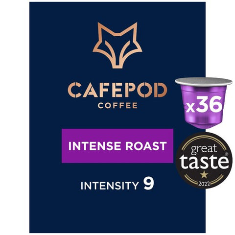 CafePod Intense Roast Nespresso Coffee Pods, 36 pods pack (Pack 3)