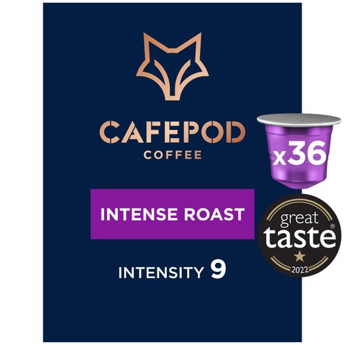 CafePod Intense Roast Nespresso Coffee Pods, 36 pods pack (Pack 3)