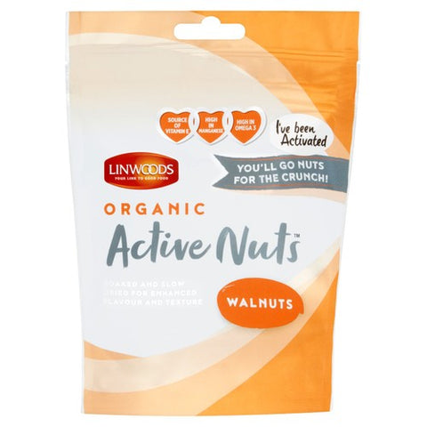 Linwoods Active Organic Walnuts 70g (Pack of 3)