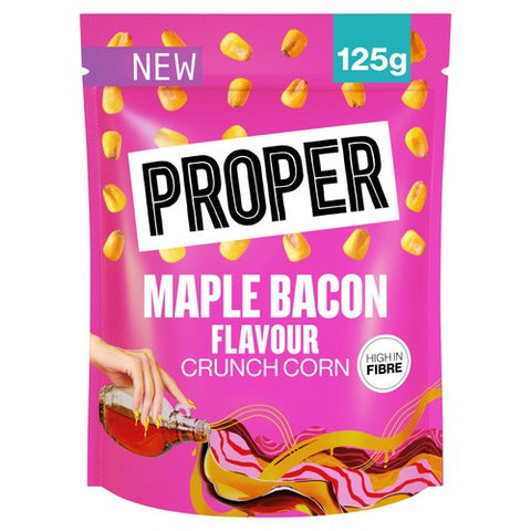 PROPER Crunch Maple Bacon Crunch Corn 125g (Pack of 3)