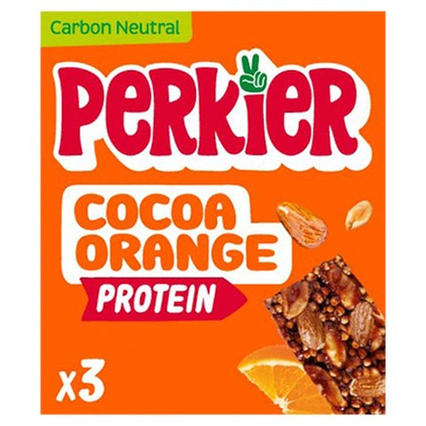 Perkier Cacao & Orange Protein Bars 3 x 35g (Pack of 3)
