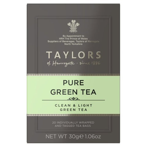 Taylors Pure Green Tea Teabags 20's (Pack of 3)