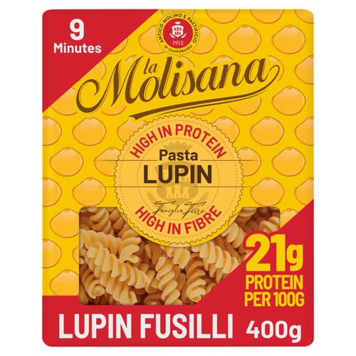 La Molisana Lupin Fusilli Protein Pasta 400g (Pack of 3)