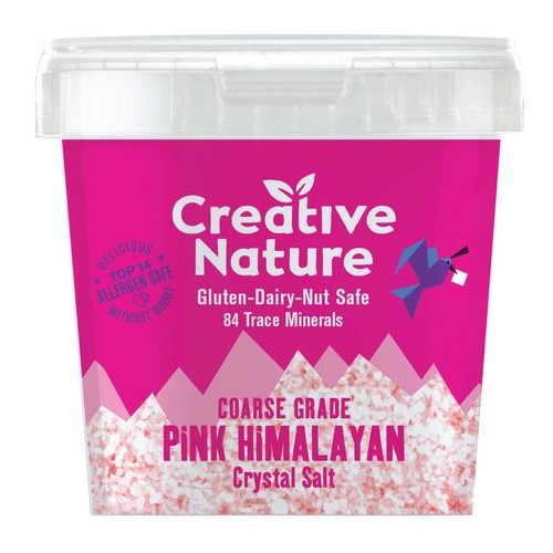 Creative Nature Coarse Pink Himalayan Crystal Salt 300g (Pack of 2)