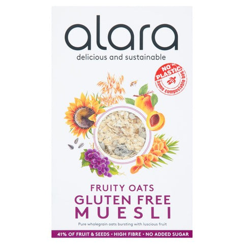Alara Fruity Oats Gluten Free Muesli 500g (Pack of 3)