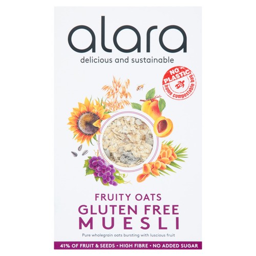 Alara Fruity Oats Gluten Free Muesli 500g (Pack of 3)
