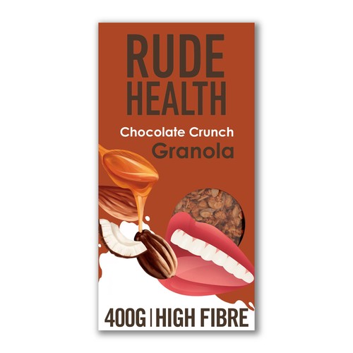 Rude Health Chocolate Crunch Granola 400g (Pack of 3)