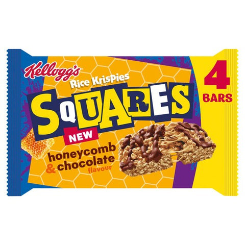 Kellogg's Rice Krispies Squares Honeycomb Snack Bars 4 x 33g (Pack of 3)
