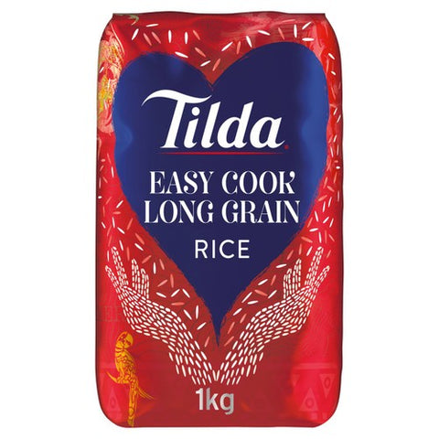 Tilda Easy Cook Long Grain Rice 1kg (Pack of 3)