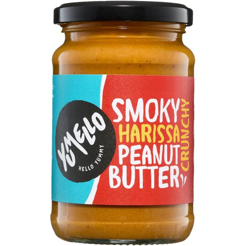 Yumello Crunchy Smoky Harissa Peanut Butter 285g (Pack of 2)