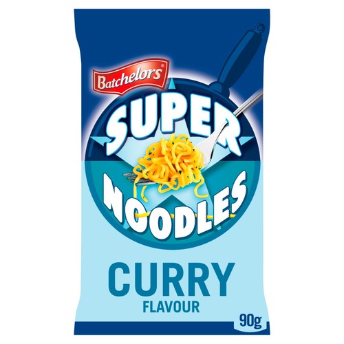 Batchelors Super Noodles Curry Flavour Instant Packet Noodles 90g (Pack of 3)