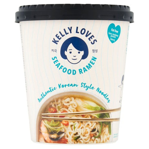 Kelly Loves Korean Seafood Ramen Noodles 168g (Pack of 3)