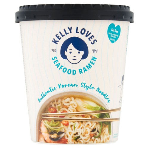Kelly Loves Korean Seafood Ramen Noodles 168g (Pack of 3)