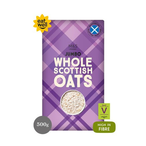 M&S Whole Scottish Porridge Oats 500g (Pack of 3)