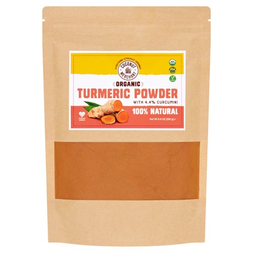 Coconut Merchant Naturals Organic Turmeric Powder 250g (Pack of 2)