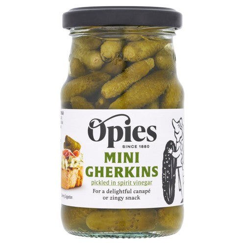 Opies Cocktail Gherkins 227g (Pack of 2)