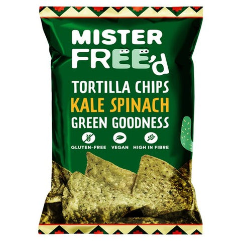 Mister Free'd Tortilla Chips with Kale Spinach 135g (Pack of 3)