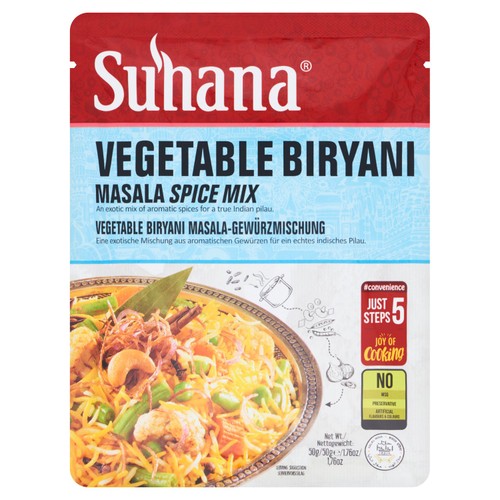 Suhana Vegetable Biryani Spice Mix 50g (Pack of 2)