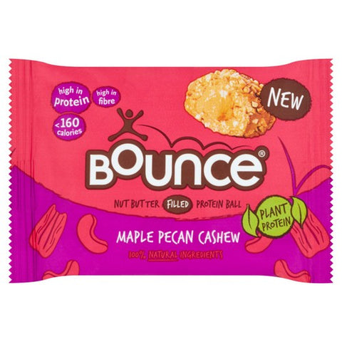Bounce Plant Protein Maple Pecan Cashew Ball 35g (Pack of 3)