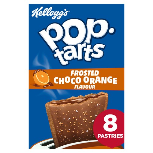 Kellogg's Pop Tarts Chocolate Orange Pastry Snack Bars 8 x 48g (Pack of 3)
