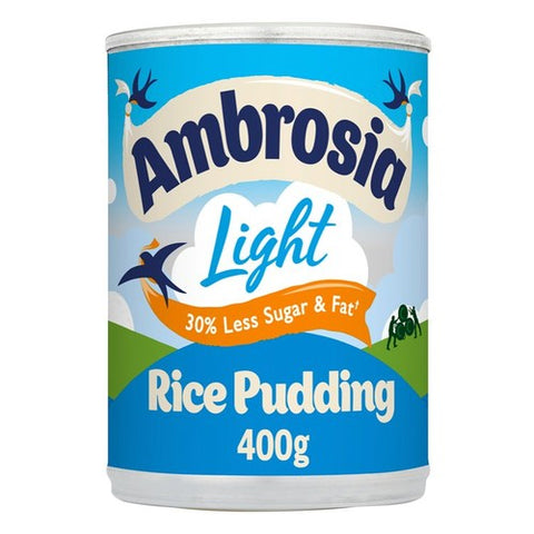 Ambrosia Low Fat Rice Pudding Tin 400g (Pack of 2)