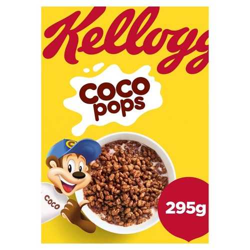 Kellogg's Coco Pops Chocolate Breakfast Cereal 295g (Pack of 3)