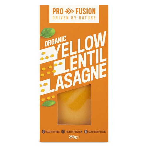 Profusion Organic Protein Yellow Lentil Lasagne Sheets 250g (Pack of 3)
