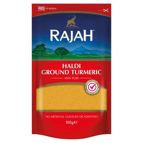 Rajah Spices Ground Turmeric Haldi Powder 100g (Pack of 2)