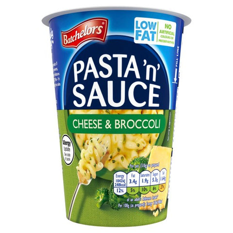 Batchelors Pasta n Sauce Pot Cheese & Broccoli 65g (Pack of 2)