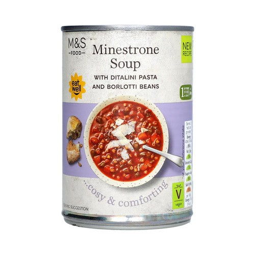 M&S Minestrone Soup 400g (Pack of 2)