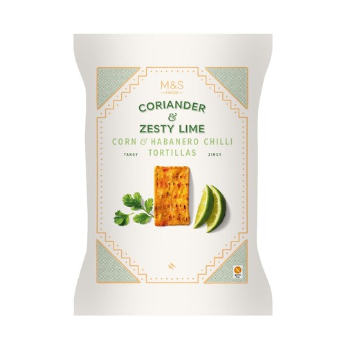 M&S Coriander & Lime Habanero Chilli Tortillas 150g (Pack of 3)