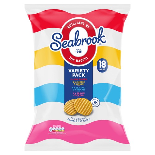 Seabrook Variety 18x25g (Pack of 3)