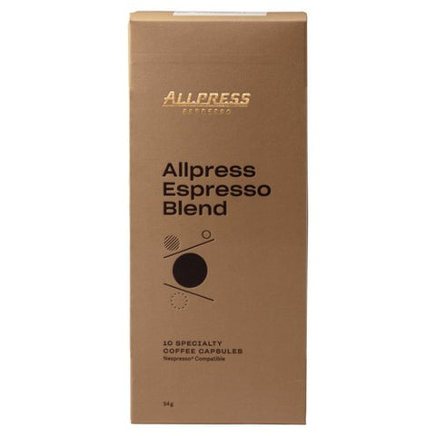 Allpress Espresso Blend Specialty Coffee Capsules, 10 pods pack (Pack 3)