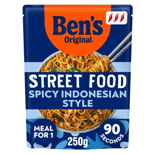 Ben's Original Street Food Spicy Indonesian Style 250g (Pack of 3)
