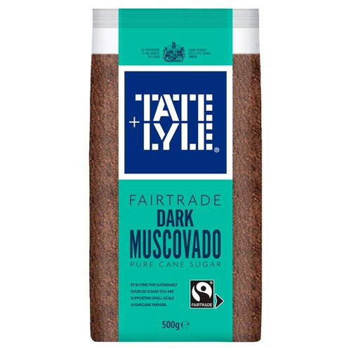 Tate & Lyle Fairtrade Dark Muscovado 500g (Pack of 2)