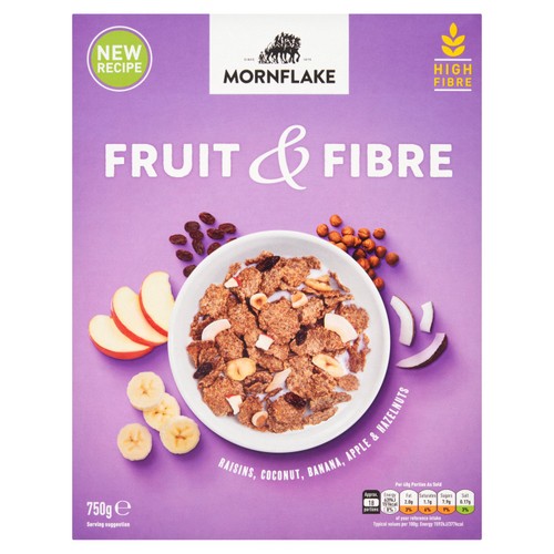Mornflake Fruit & Fibre 750g (Pack of 3)