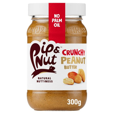 Pip & Nut Crunchy Peanut Butter 300g (Pack of 2)