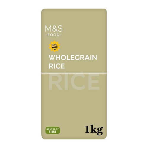 M&S Wholegrain Rice 1kg (Pack of 3)