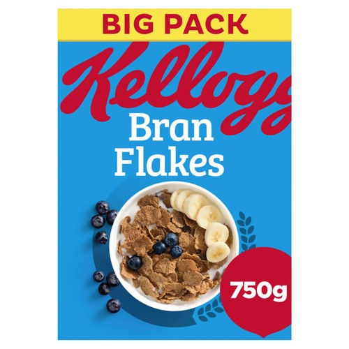 Kellogg's Bran Flakes Breakfast Cereal 750g (Pack of 3)