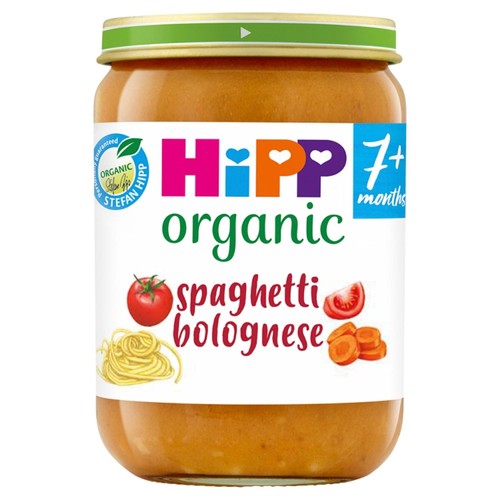 HiPP Organic Spaghetti Bolognese Baby Food Jar 7+ Months 190g (Pack of 2)